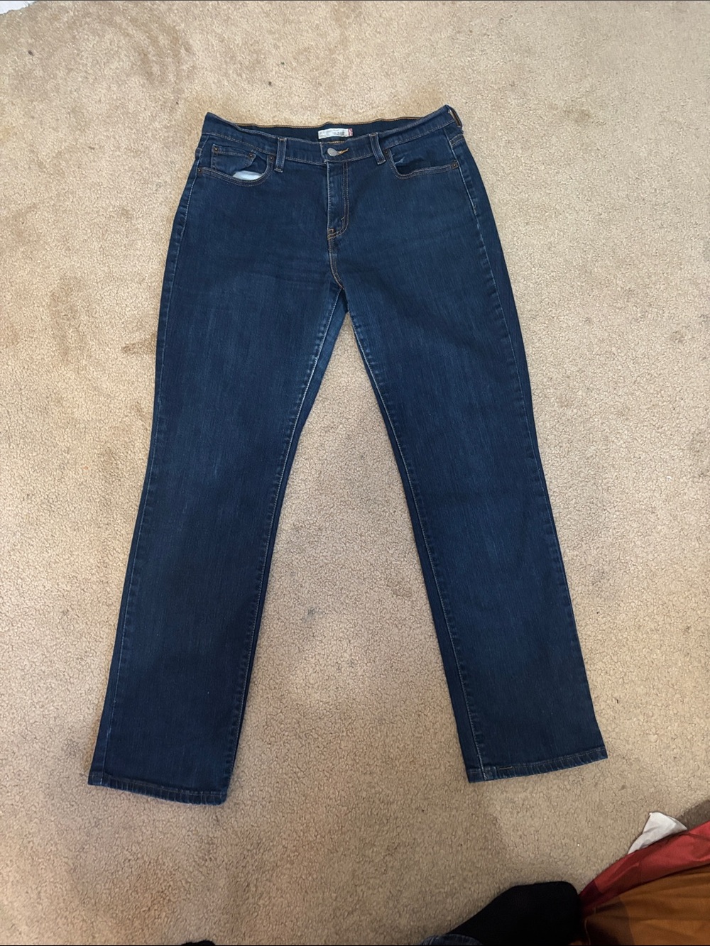 Levi's Dark Blue Women's Straight-Leg Jeans